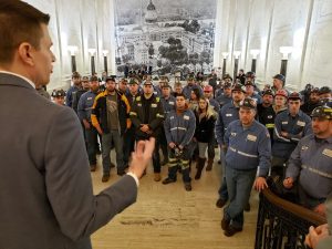 Coal miners celebrate success of 2 coal tax break bills at Capitol